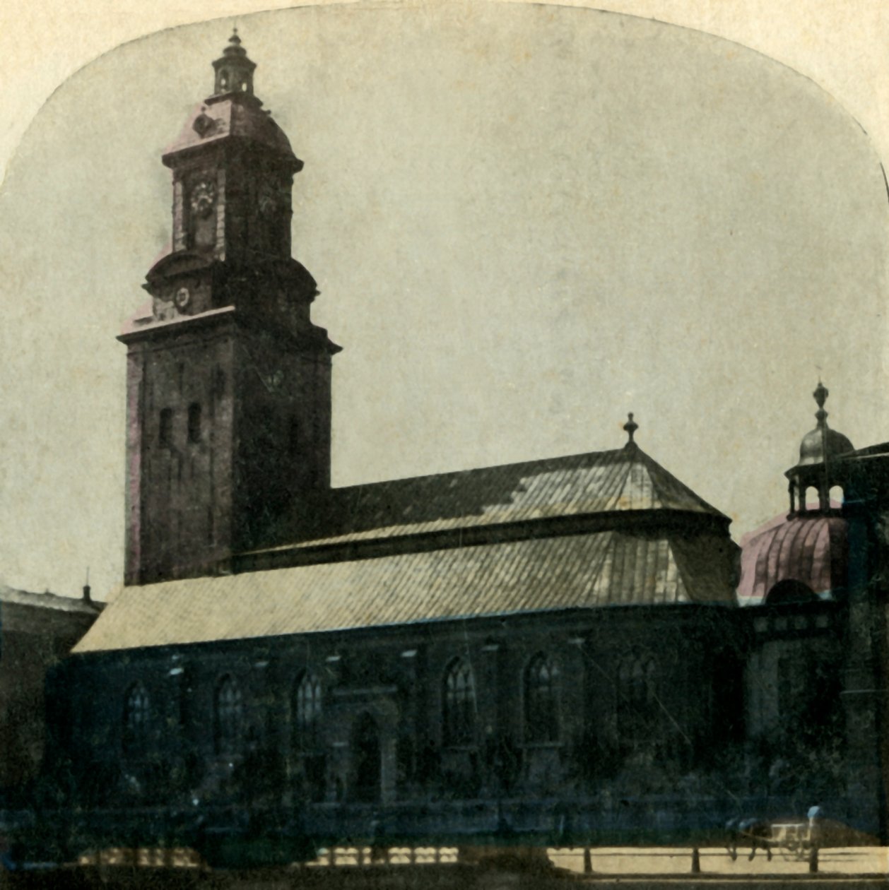 Nya kyrkan, Bergen, Norge, ca 1900. av Unbekannt