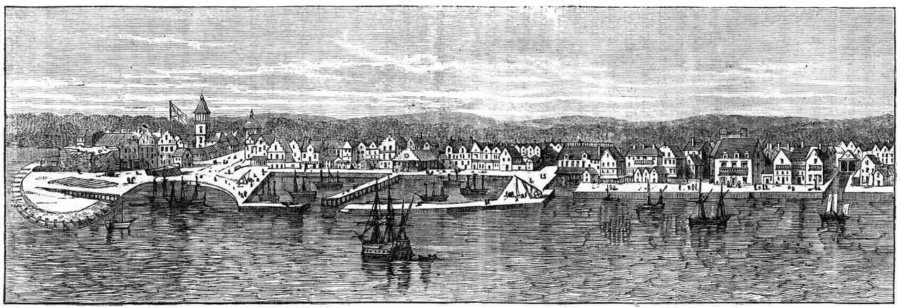 New York i mitten av 1700-talet, c1880 av Unbekannt