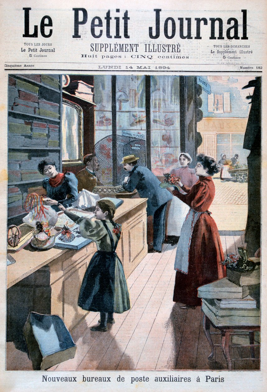 Nya hjälppostkontor, Paris, 1894 av Unbekannt