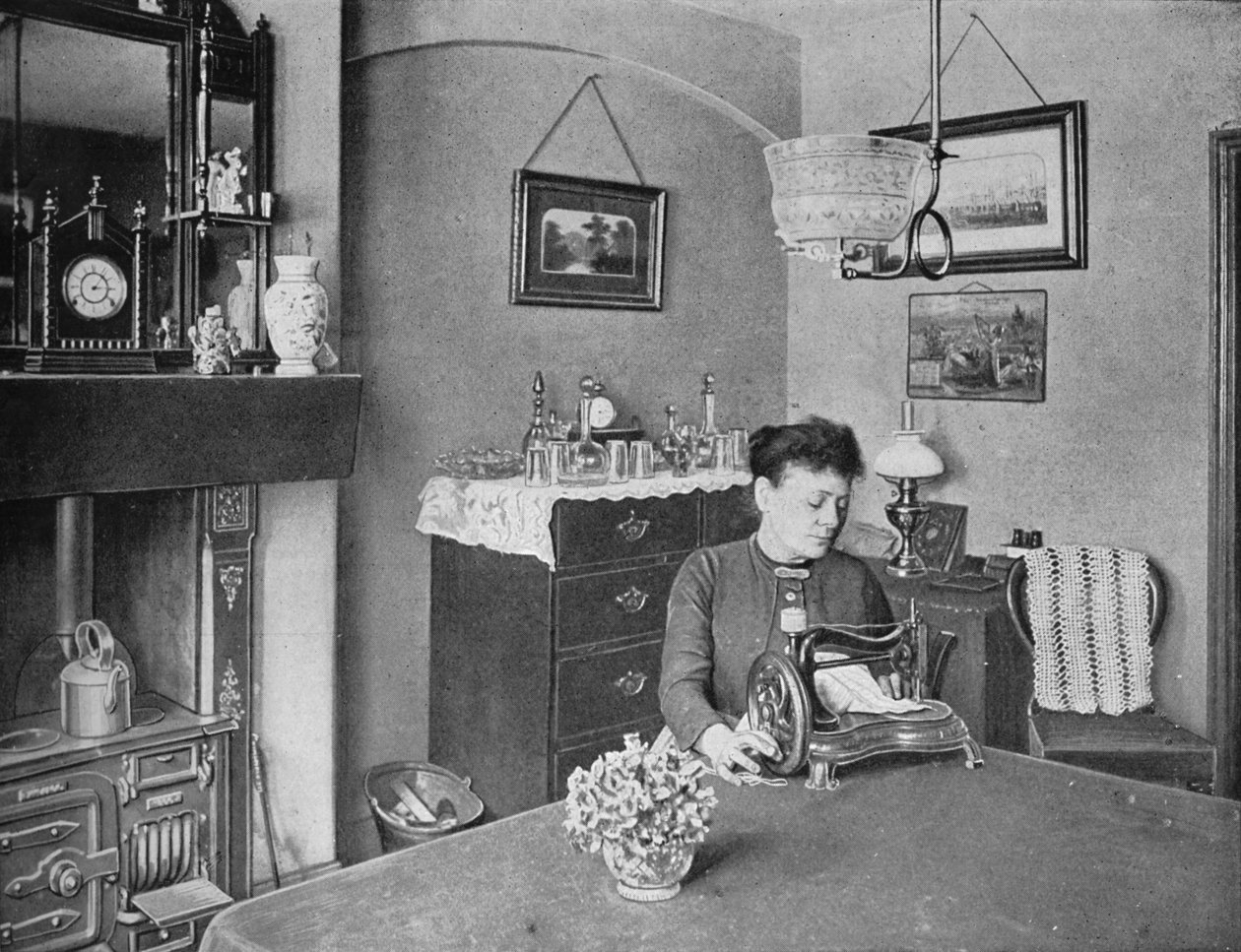 Nytt rum i en modellbostad, London, c1900 1901 av Unbekannt