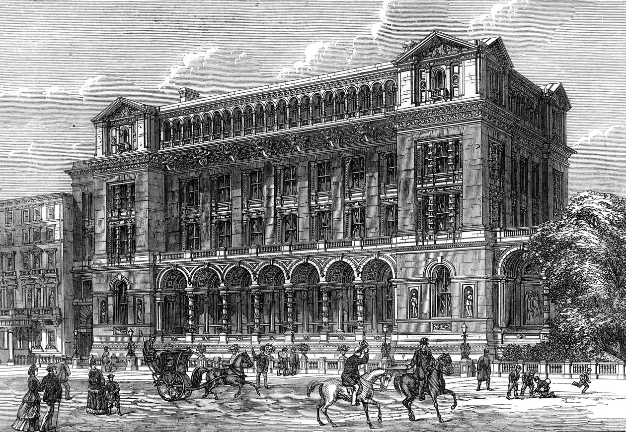 Nya naturvetenskapliga skolor, South Kensington, London, 1800-talet av Unbekannt