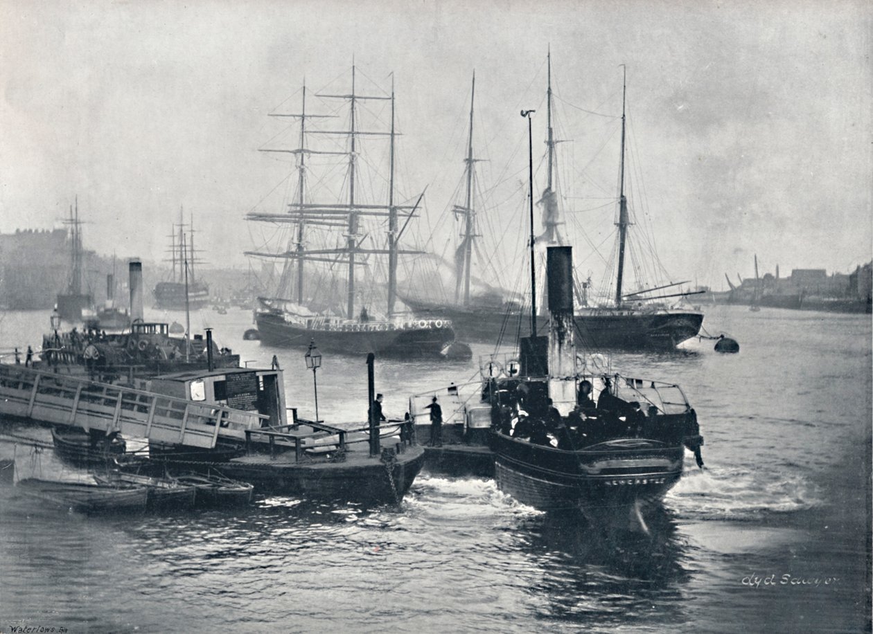 Newcastle-On-Tyne - Utsikt över Tyne, 1895 av Unbekannt