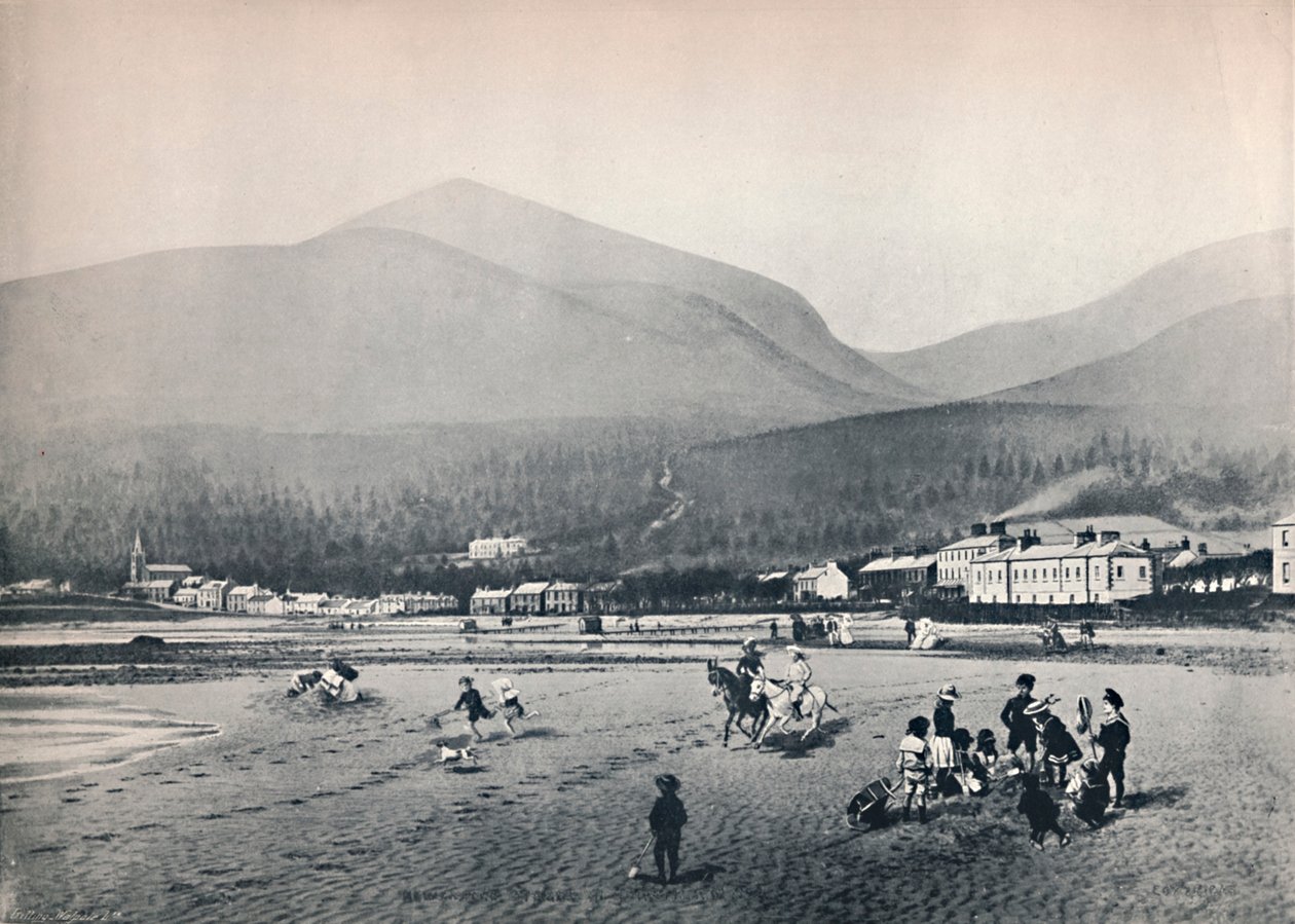 Newcastle, Co. Down. - The Strand, med Slieve Donard, 1895 av Unbekannt