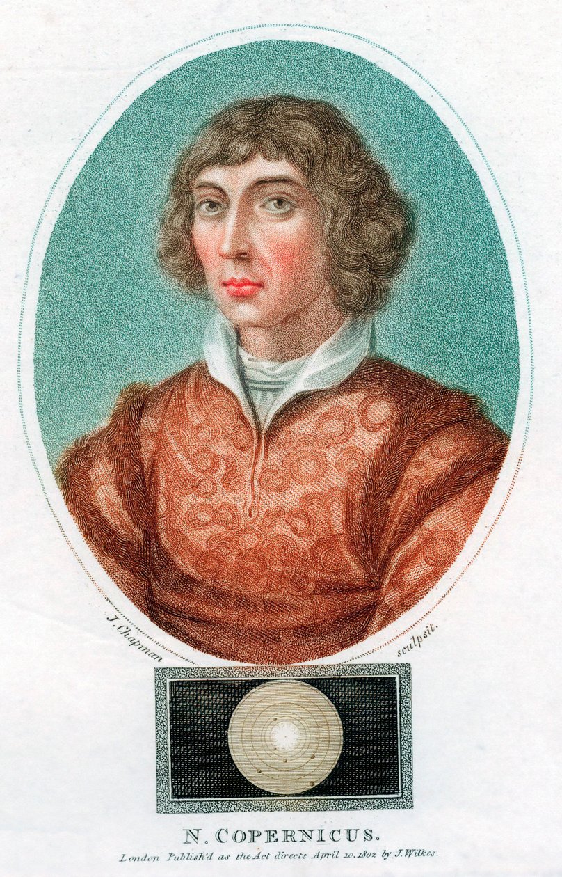 Nicolas Copernicus, polsk astronom, 1802 av Unbekannt