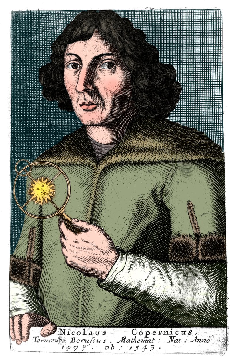 Nicolaus Copernicus, polsk astronom och matematiker av Unbekannt