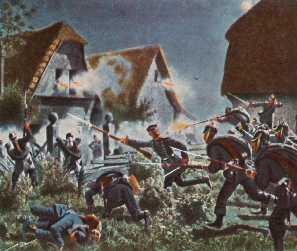 Nattattack vid Podol, 26 juni 1866, 1936. av Unbekannt