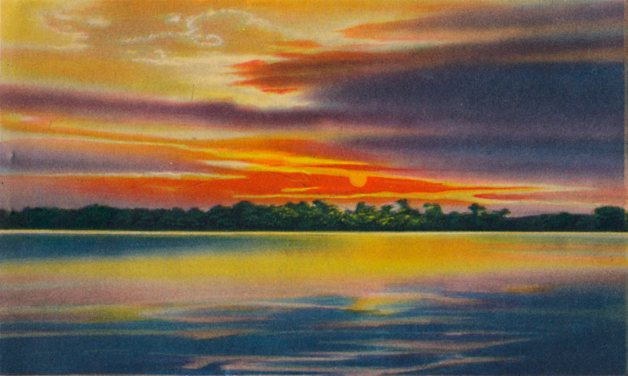 Natten på Magdalenafloden, Barranquilla, c1940-talet av Unbekannt
