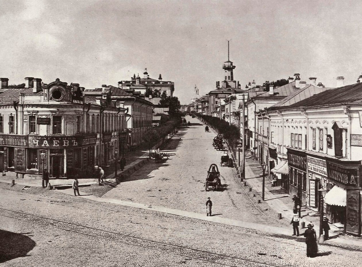 Novaya Basmannaya Street, Moskva, Ryssland, 1880-talet av Unbekannt