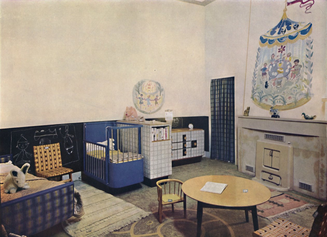 Barnkammare designad av Esmé Gordon, A.R.I.B.A., A.R.I.A.S., c1945 av Unbekannt