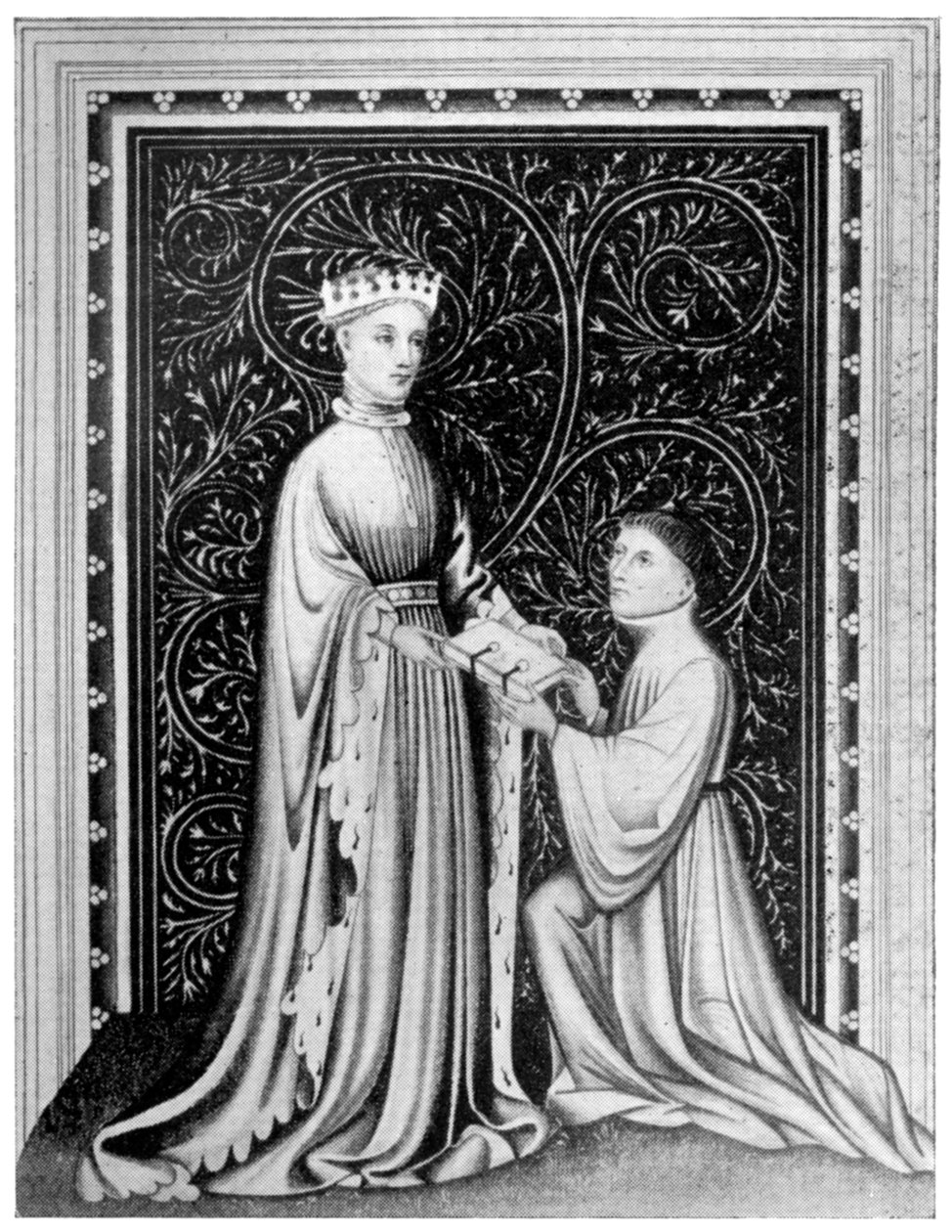 Occleve poeten och kung Henrik V, c1410, 1910 av Unbekannt