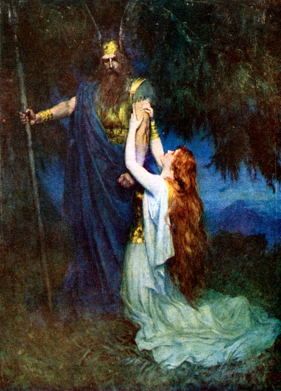 Odin och Brunhilde av Unbekannt