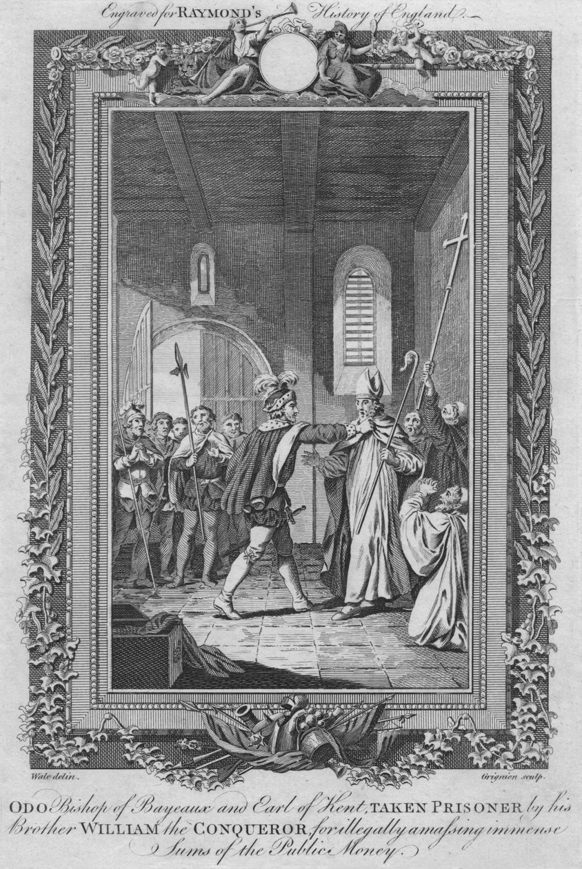 Odo biskop av Bayeaux, jarl av Kent, tillfångatagen av sin bror Vilhelm Erövraren, c1787 av Unbekannt
