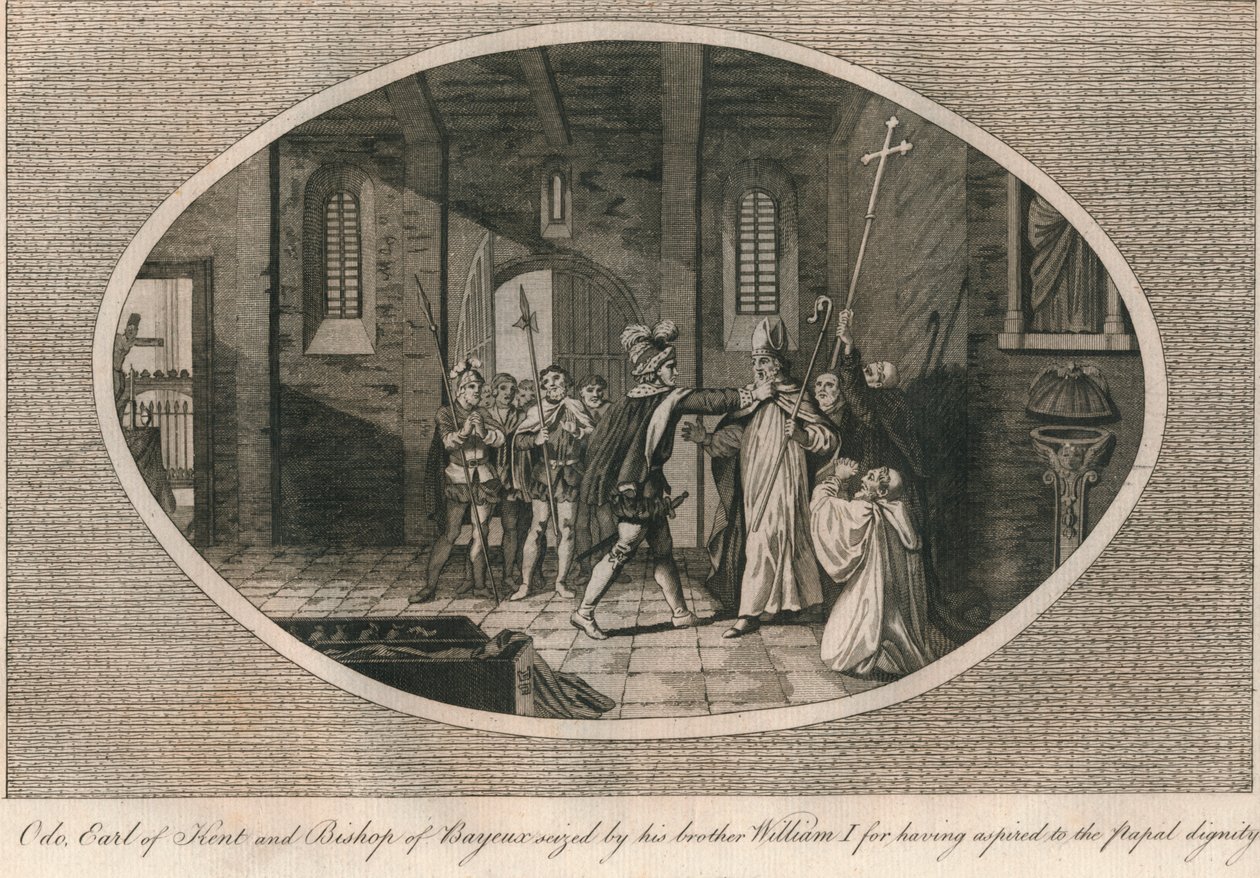 Odo, jarl av Kent och biskop av Bayeux, gripen av sin bror William I, 1082 1793 av Unbekannt