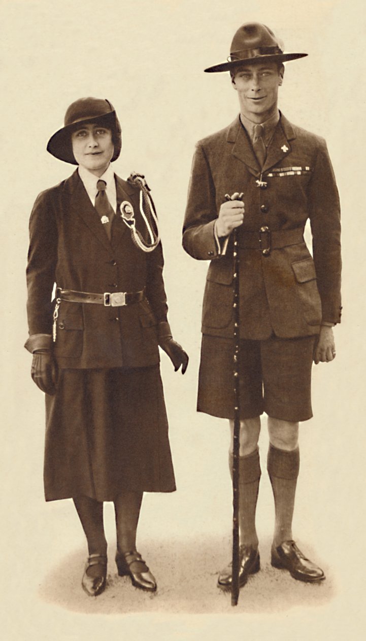 Iväg till ett rally av scouter och guider, c1931 1937 av Unbekannt