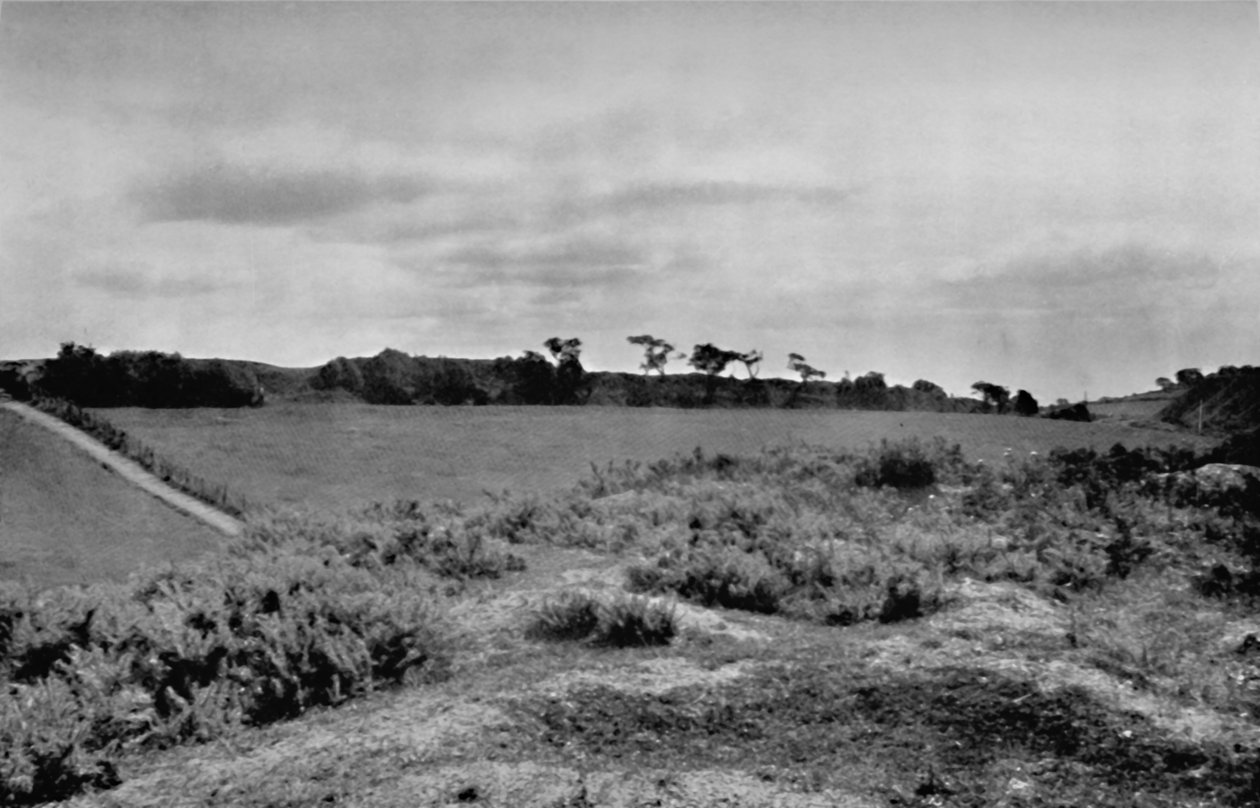 Offas Dyke korsar en kulle i Denbighshire, Wales, 1935 av Unbekannt
