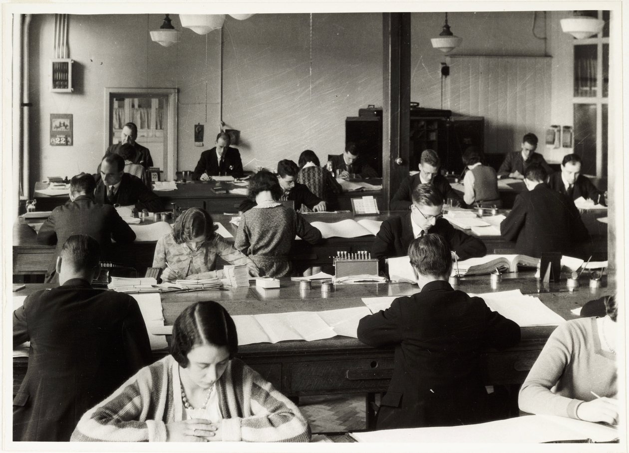 Kontorsarbetare, c 1930 av Unbekannt