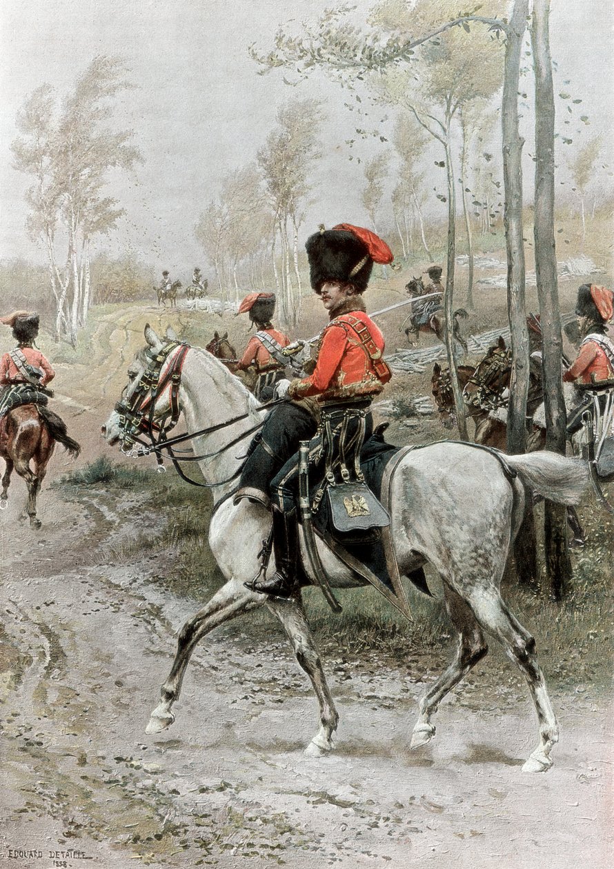 Husarernas officer, 1889 av Unbekannt