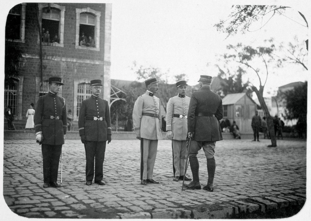 Officerare från den franska främlingslegionen, Syrien, 1900-talet av Unbekannt