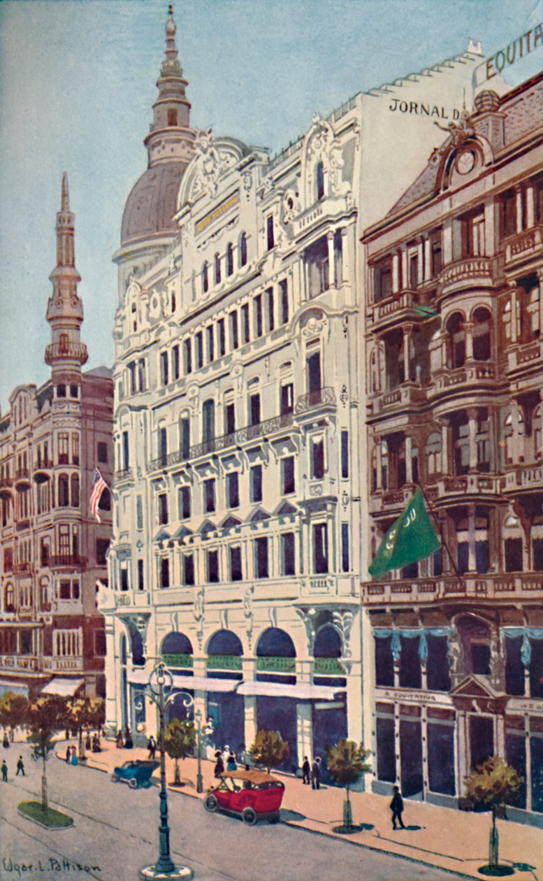 Jornal do Commercios kontor, Avenida Rio Branco, 1914 av Unbekannt