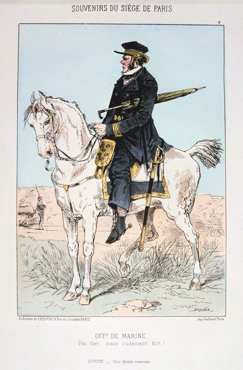 Sjöofficer, belägringen av Paris, 1870-1871 av Unbekannt