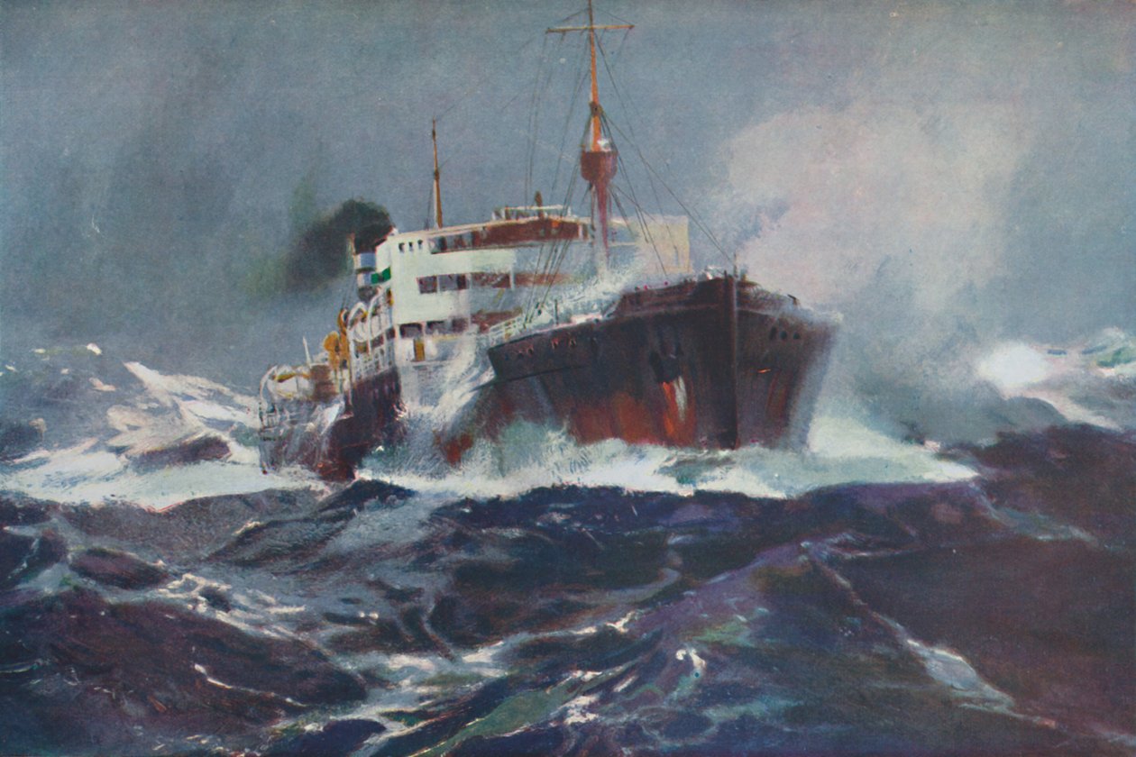 Oil on Troubled Waters, 1936 av Unbekannt