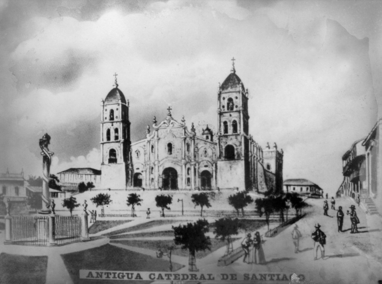 Gamla katedralen i Santiago de Cuba, 1523, 1920-talet av Unbekannt