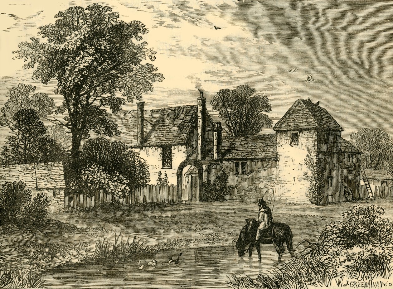 Gamla Kritgård 1730, c1876. av Unbekannt