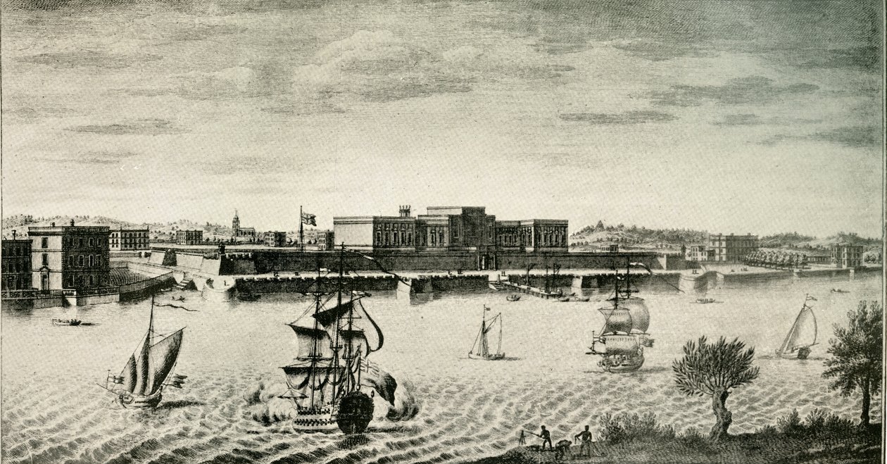 Gamla Fort William, från floden, 1754, 1925. av Unbekannt