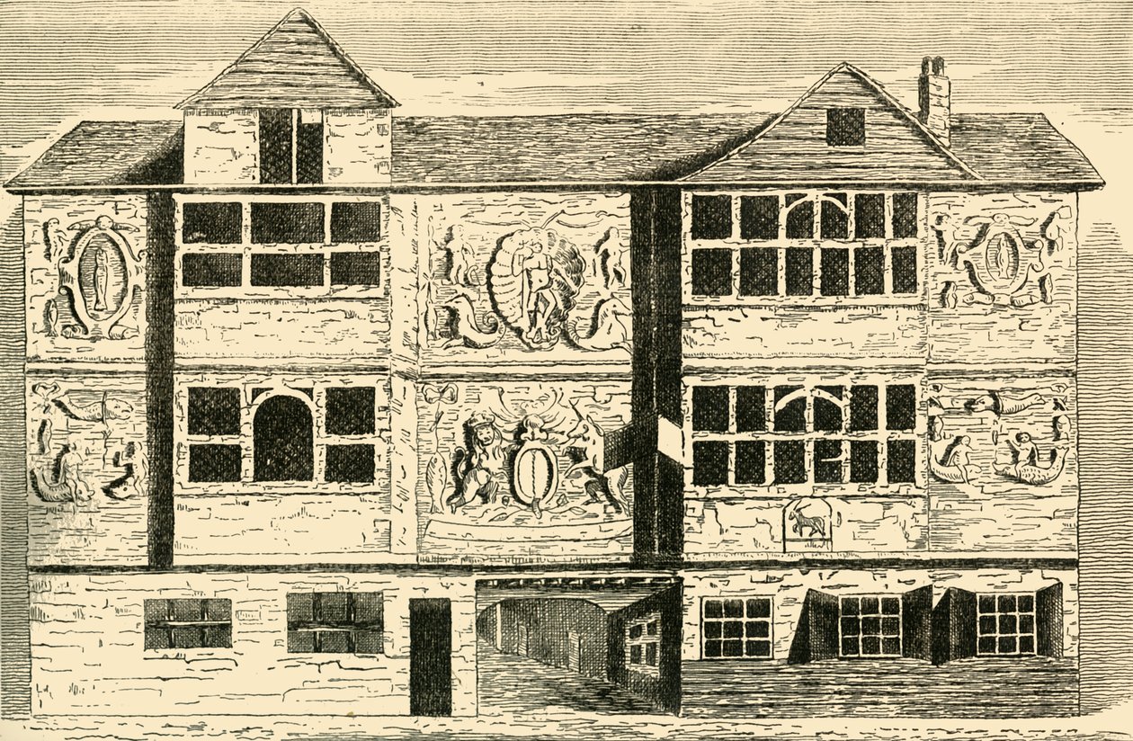 Gamla hus tidigare vid Bankside, c1878. av Unbekannt