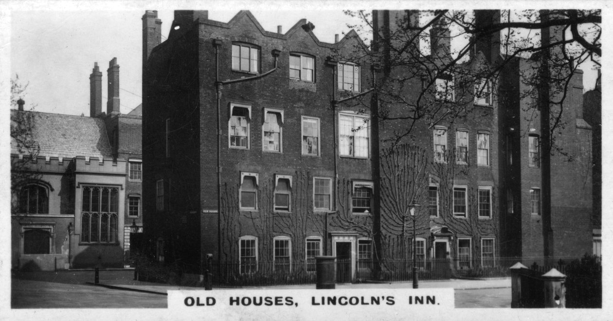 Old Houses, Lincolns Inn, London, c1920-talet av Unbekannt