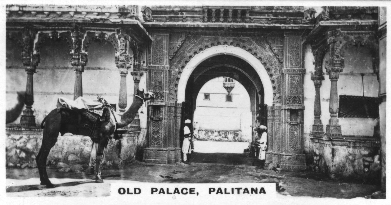 Gamla palatset, Palitana, Indien, c1925 av Unbekannt
