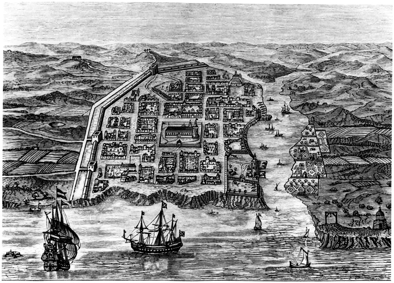 Gamla staden Santo Domingo, 1873 av Unbekannt