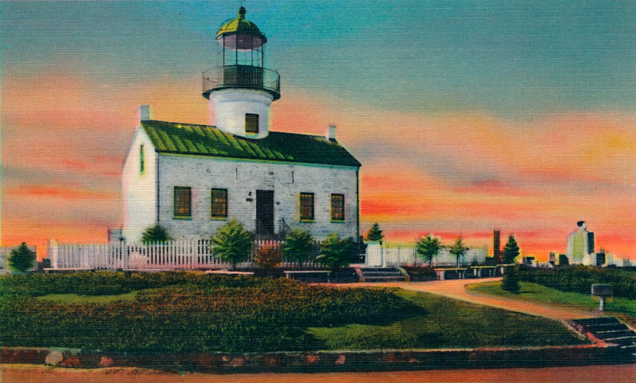 Gamla spanska fyren, byggd 1850. San Diego, Kalifornien, c1941 av Unbekannt