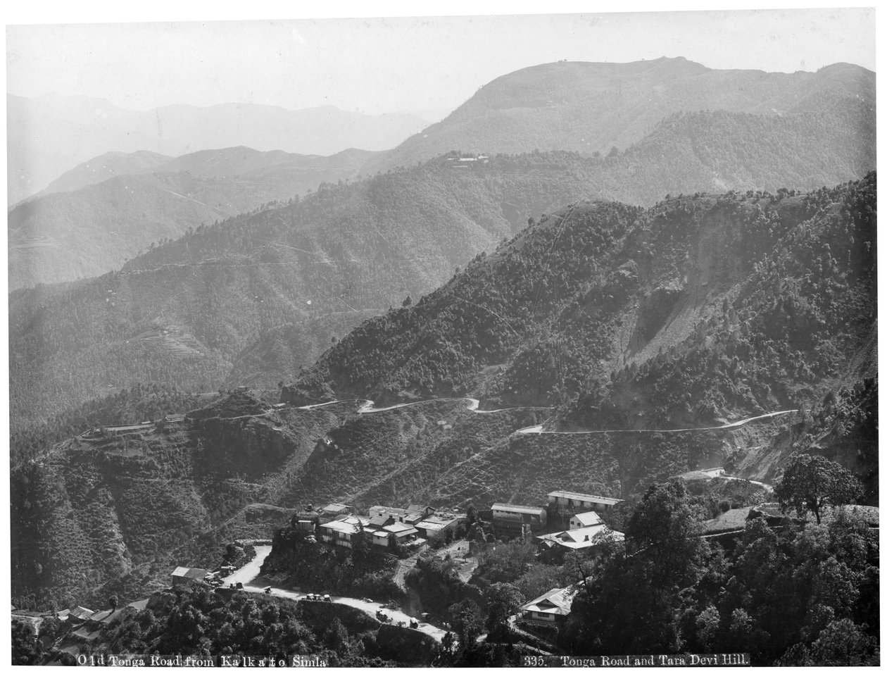 Gamla Tongavägen från Kalka till Simla, Indien, tidigt 1900-tal av Unbekannt
