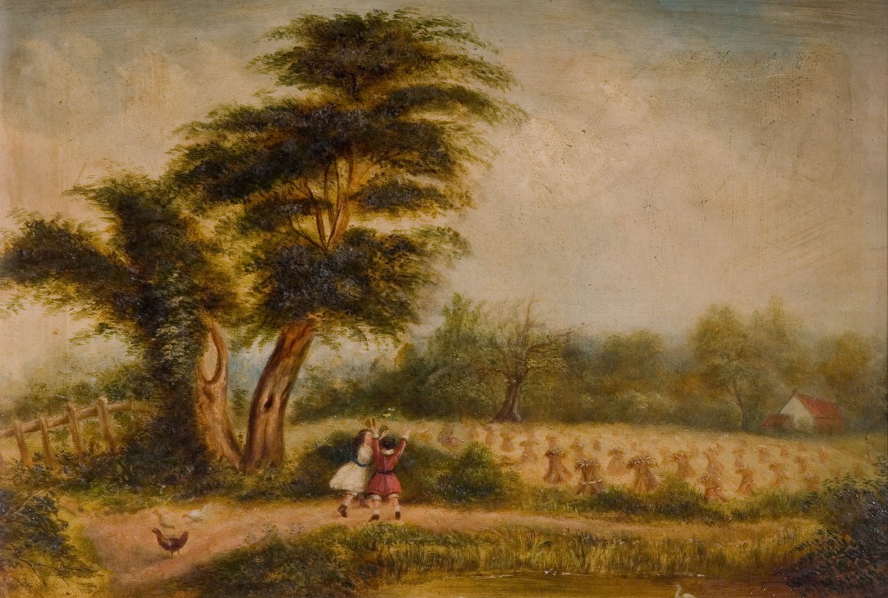 Gammalt träd vid alunklippan, 1840-1860. Alum Rock, Birmingham. av Unbekannt