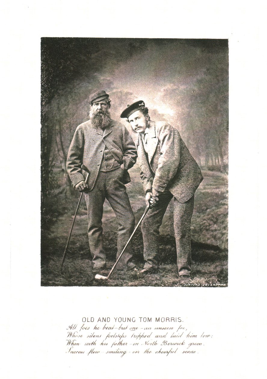 Gamla och unga Tom Morris, c1870 av Unbekannt