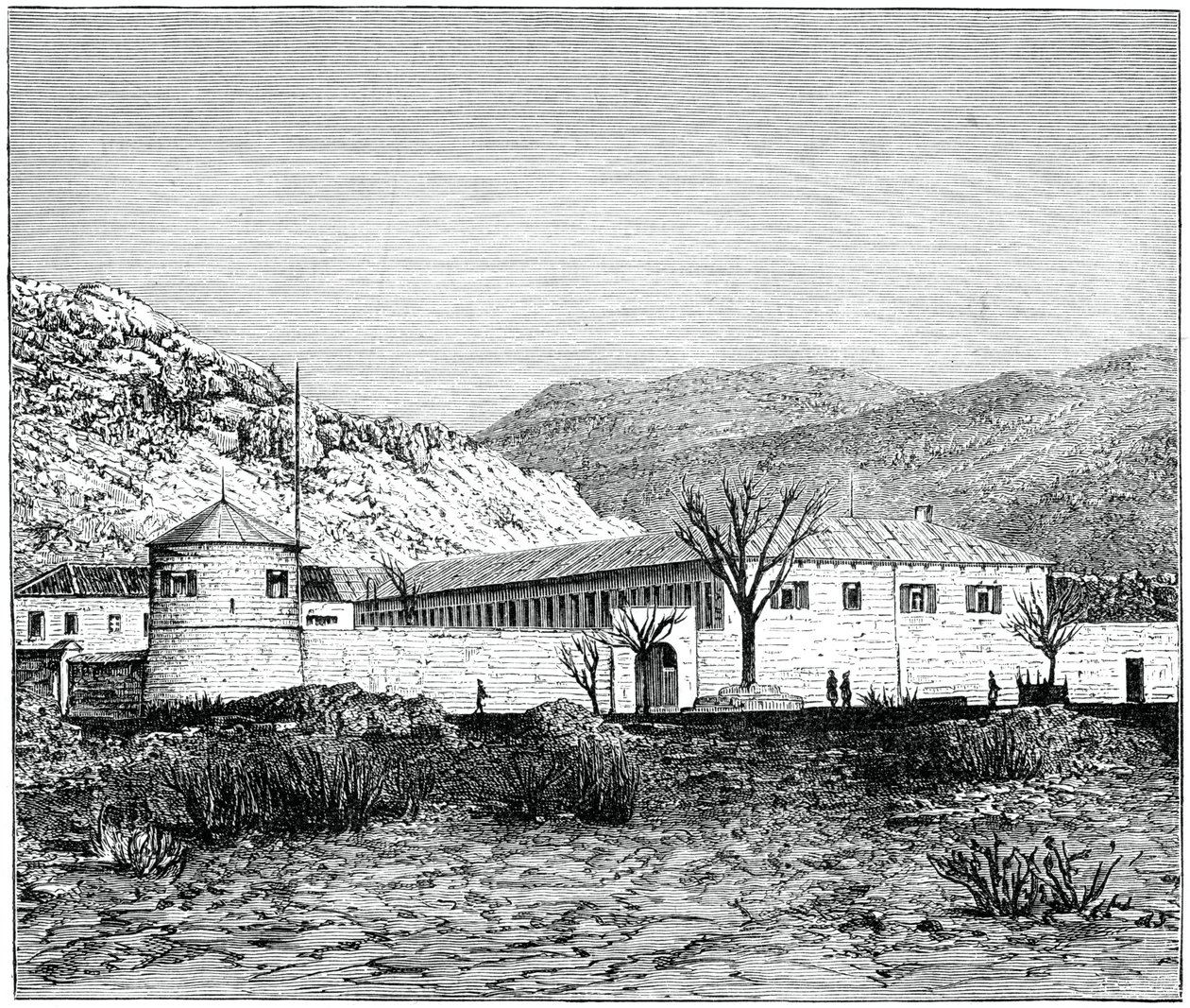 Gammalt palats, Cettigne, Montenegro, 1900 av Unbekannt