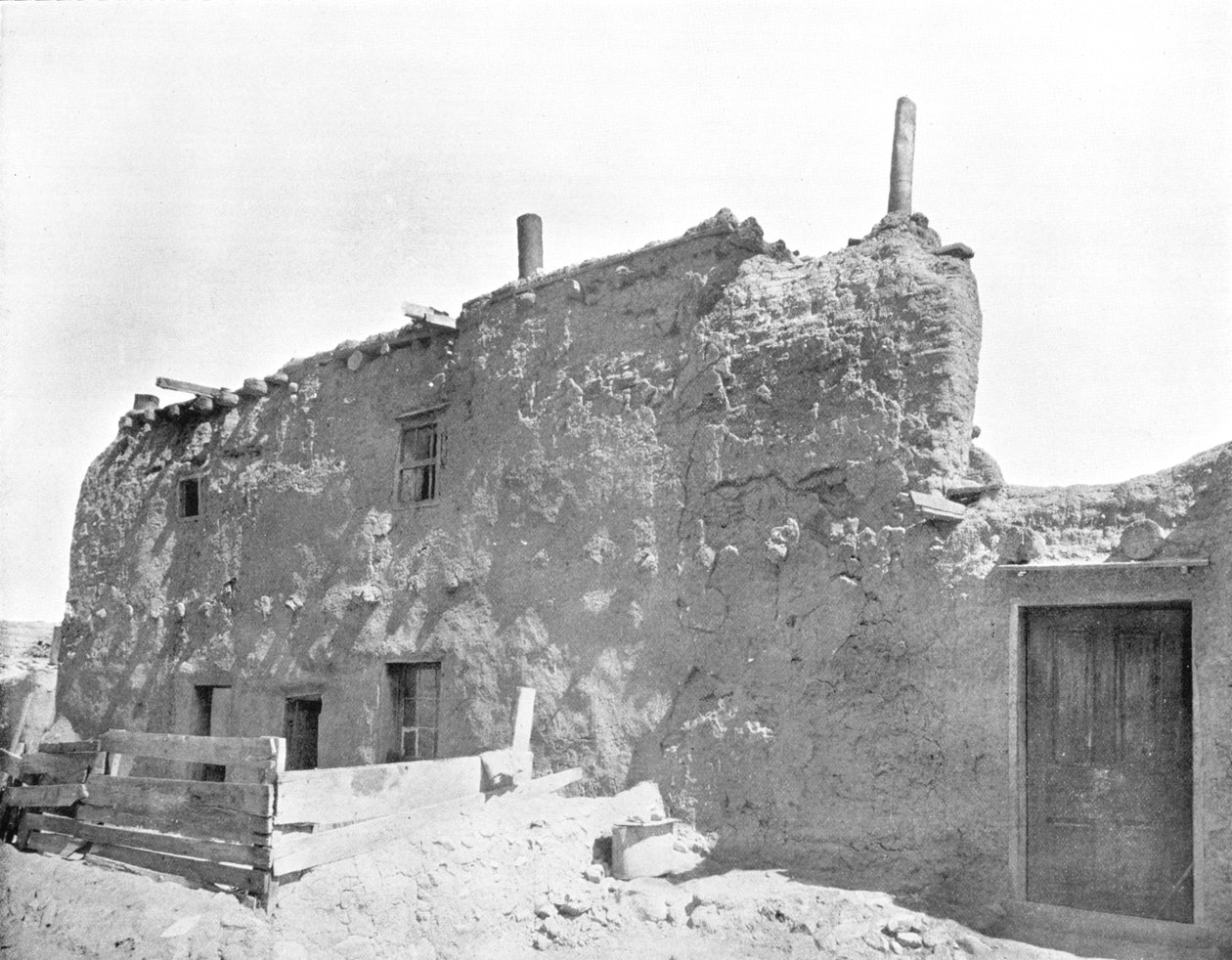 Äldsta huset i USA, Santa Fe, New Mexico, USA, c1900. av Unbekannt