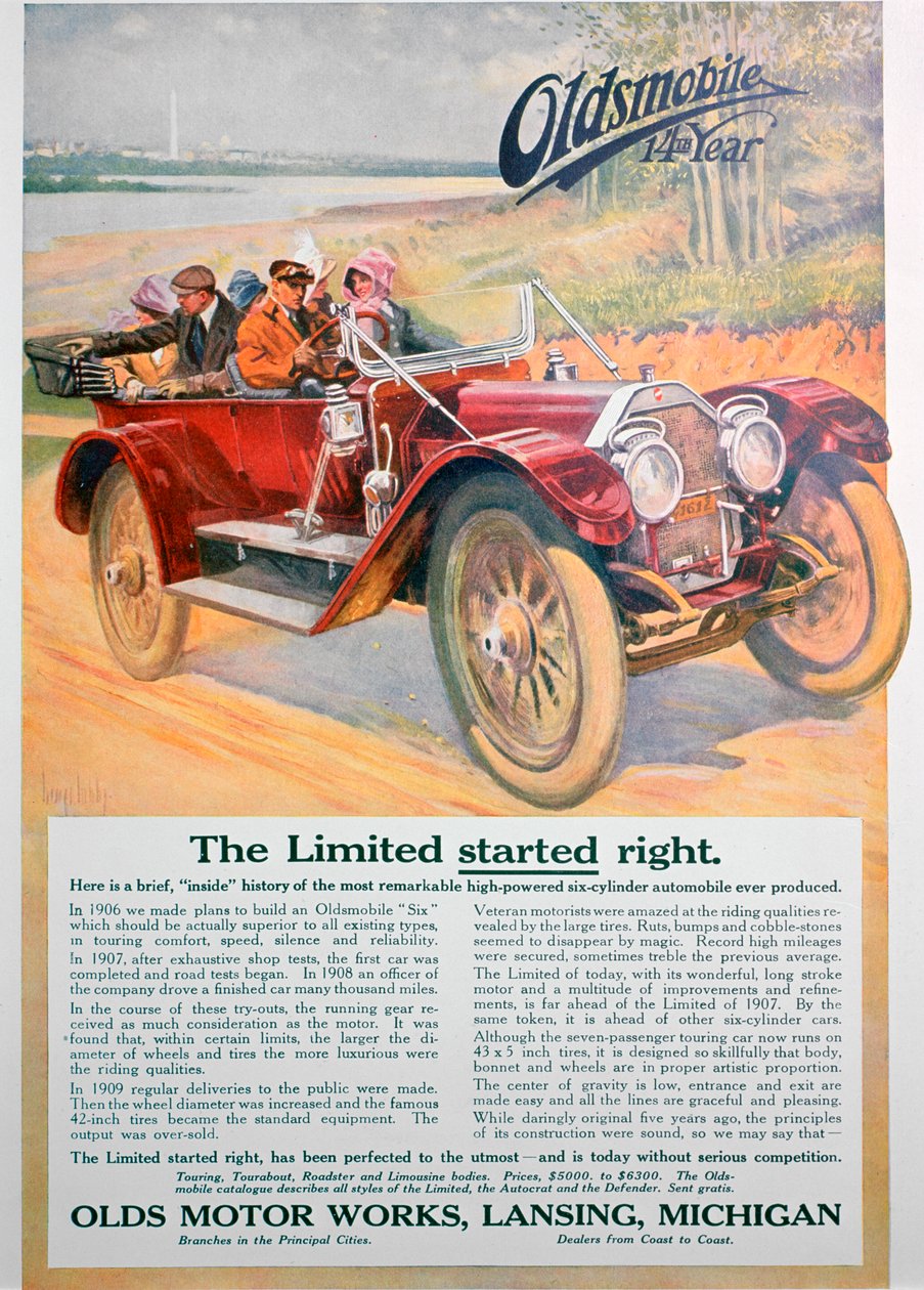 Oldsmobile bilannons, 1911 av Unbekannt