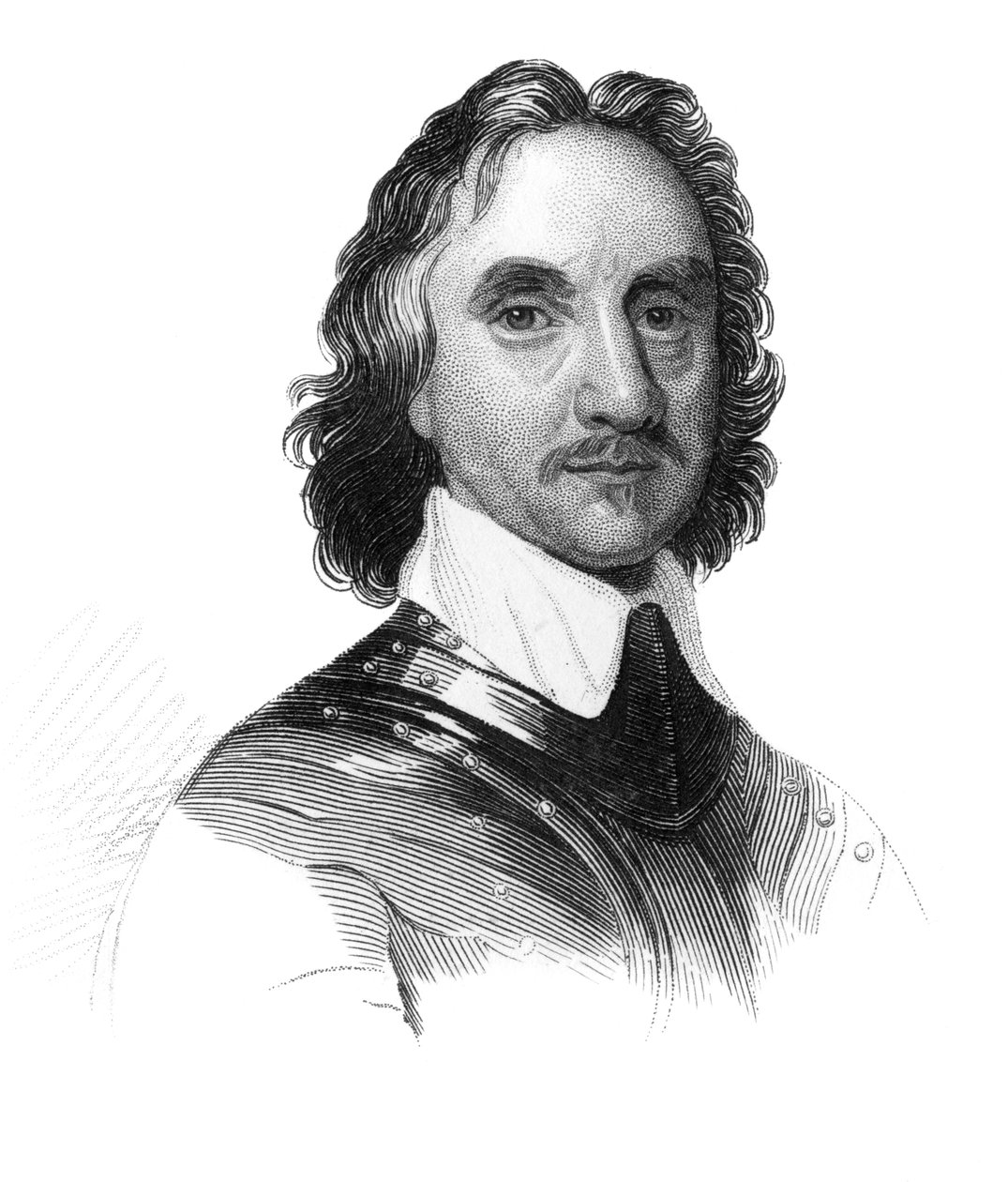 Oliver Cromwell, engelsk soldat och statsman från 1600-talet, ca 1850 av Unbekannt