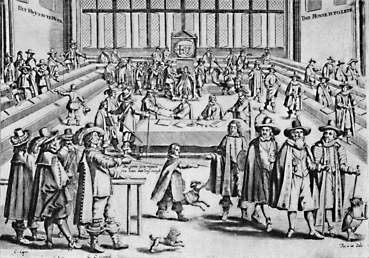 Oliver Cromwell upplöser det långa parlamentet, 1653, 1903 av Unbekannt