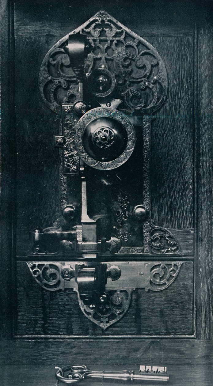 Oliver Cromwells Portable Steel Lock, c1600-talet, 1904 av Unbekannt
