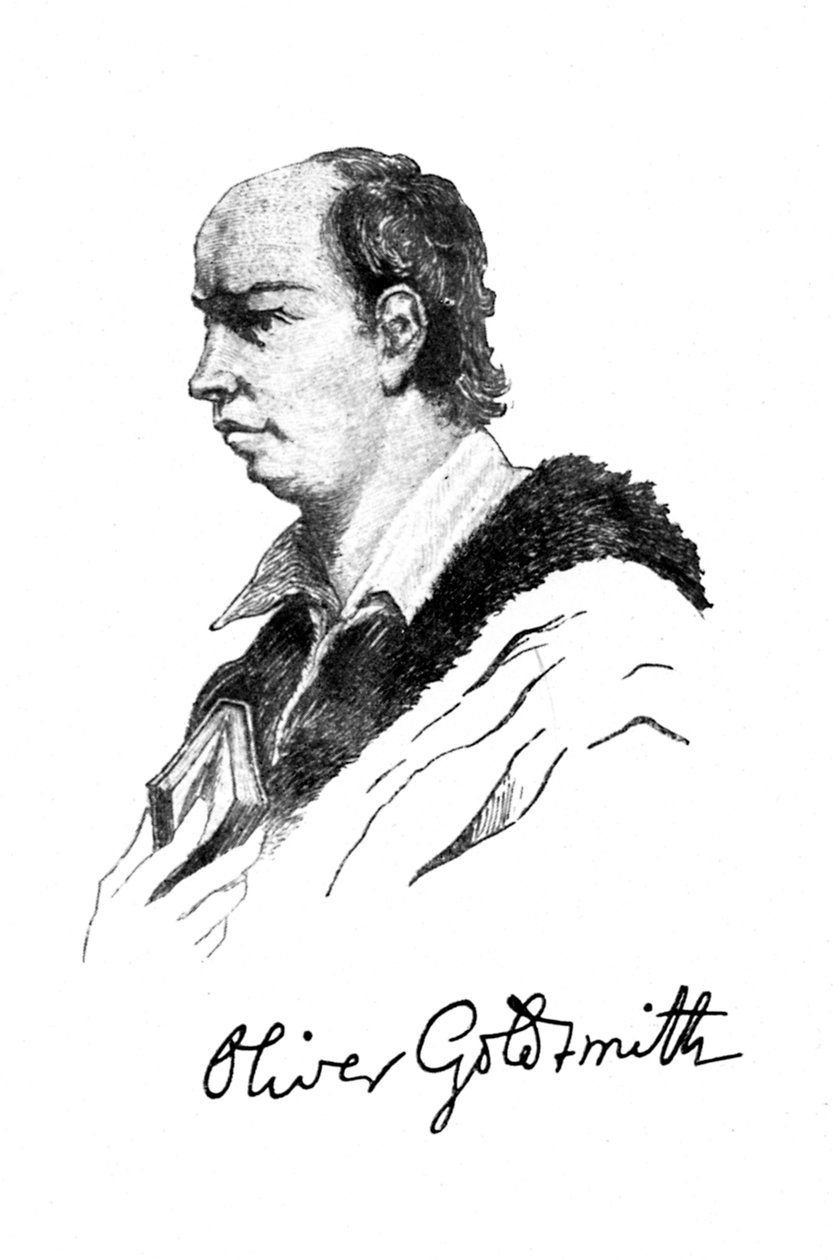 Oliver Goldsmith, irländsk författare, poet och läkare, 1912 av Unbekannt
