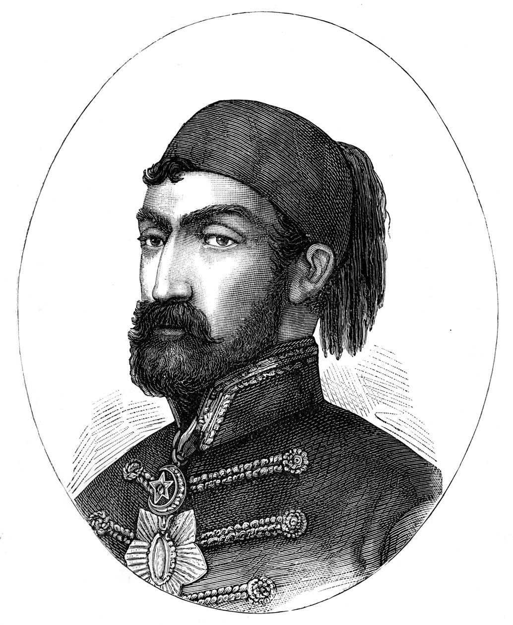 Omar Pasha 1806-1871, överbefälhavare för den turkiska armén, 1888 av Unbekannt