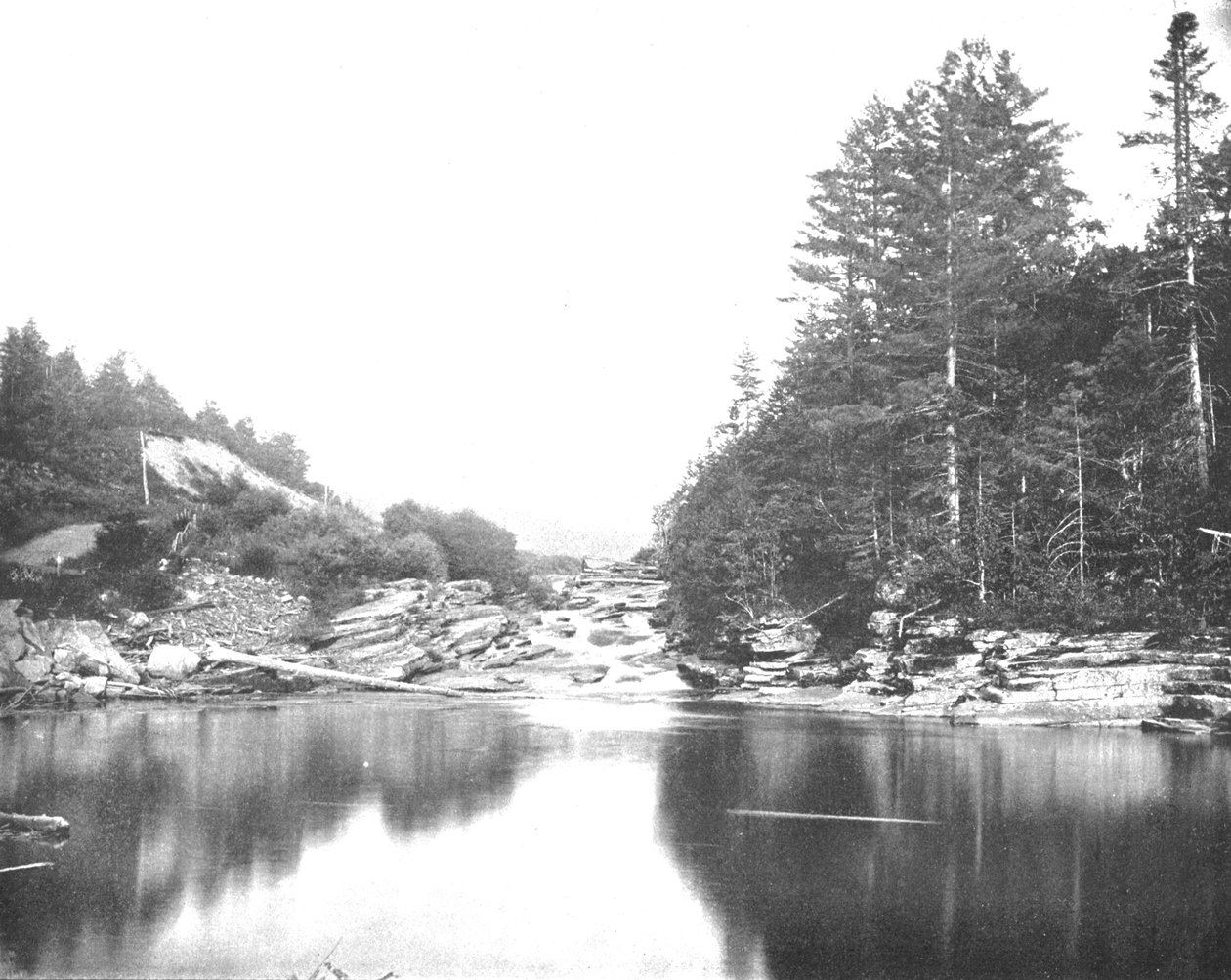 På Ammonoosuc River, White Mountains, New Hampshire, USA, c1900. av Unbekannt