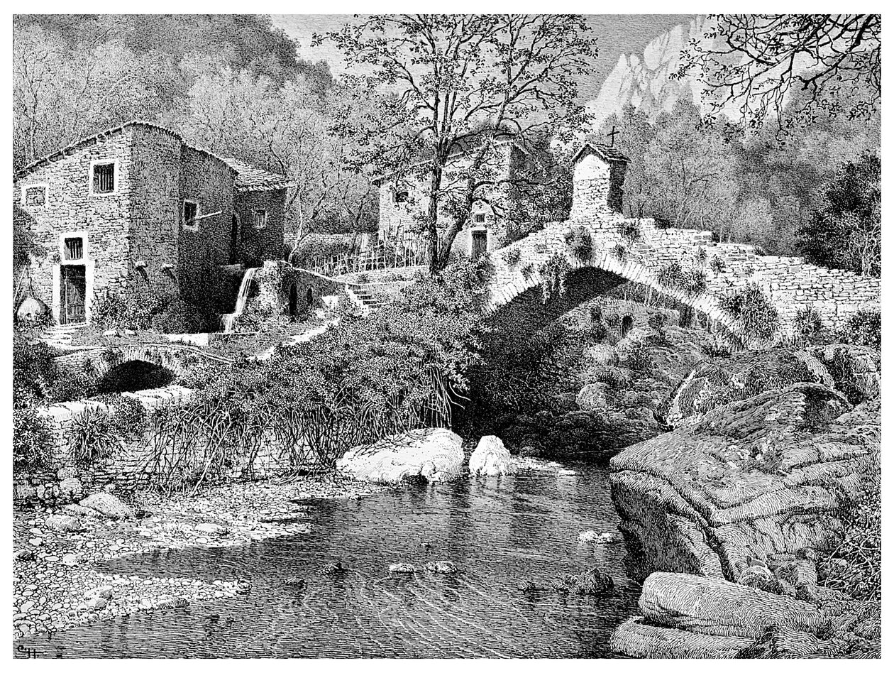 På vägen till Ceriana, San Remo, 1901 av Unbekannt