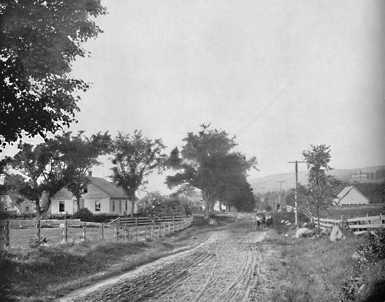 På vägen till Echo Lake, White Mountains, New Hampshire, c1897. av Unbekannt