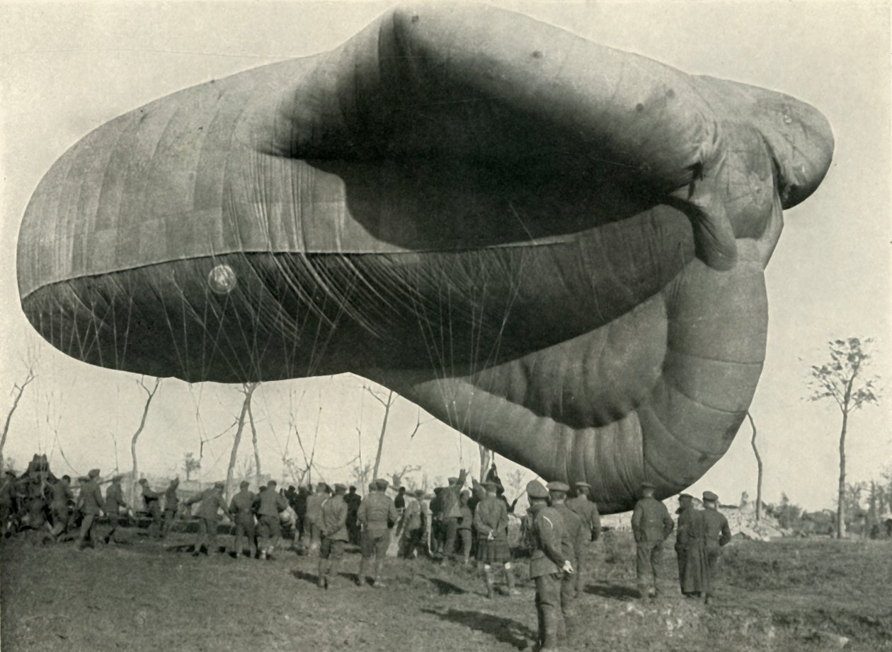 En av våra observationsballonger, 1919. av Unbekannt