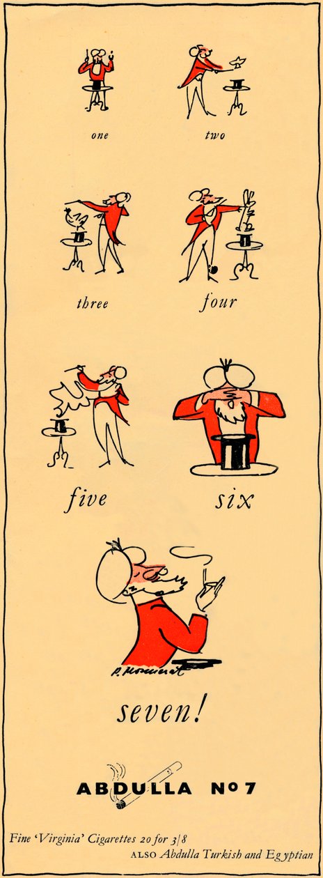 Ett, två, tre, fyra, fem, sex, sju - Abdulla No7, 1947 av Unbekannt