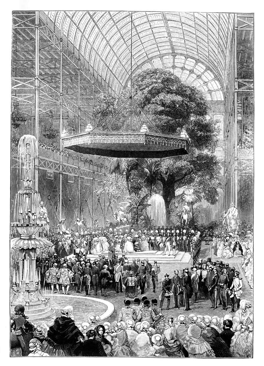 Invigning av den stora utställningen, Hyde Park, London, 1851, 1888. av Unbekannt